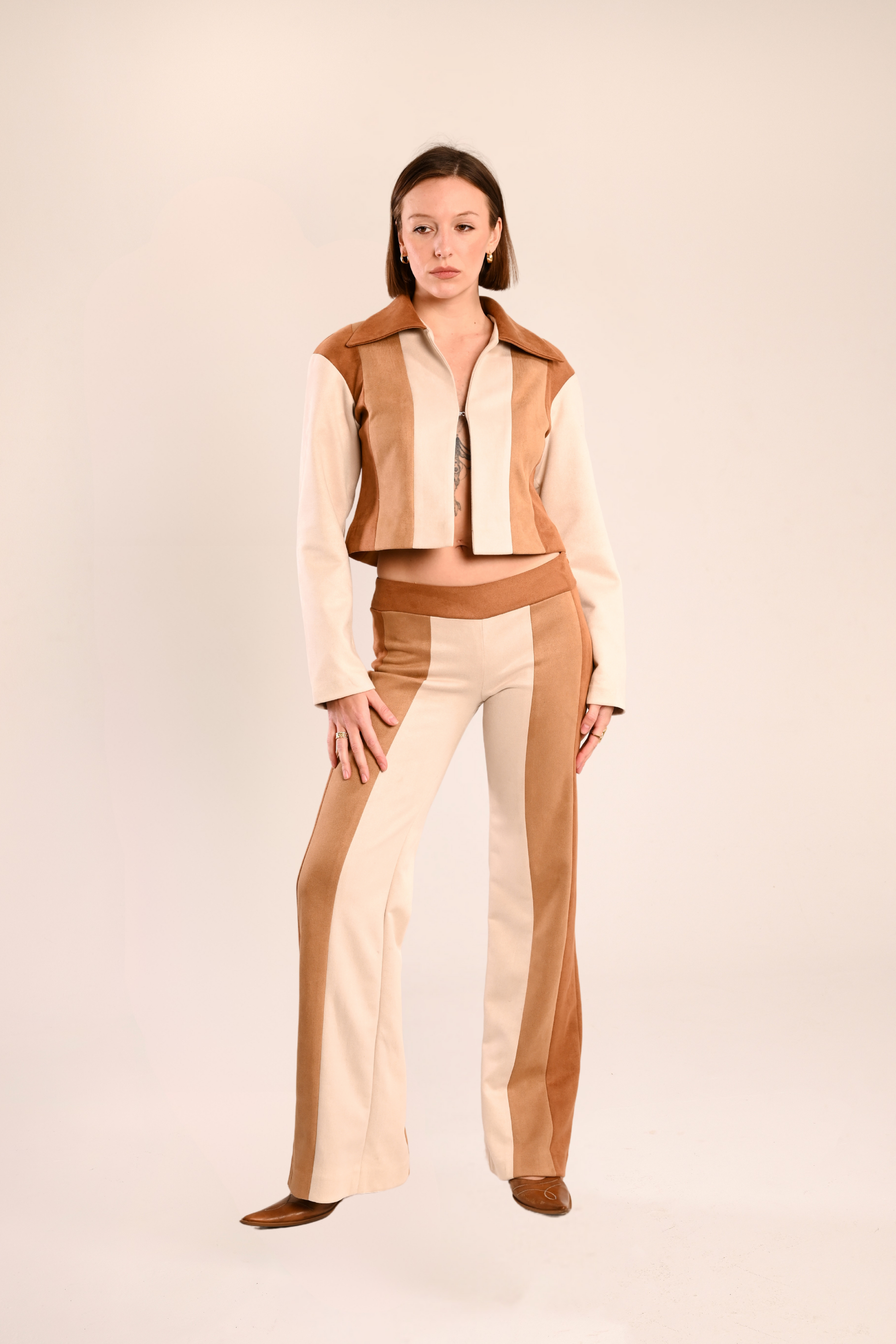 Western suede set