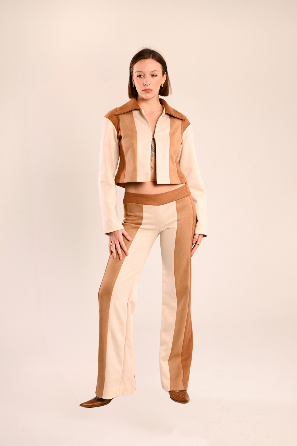 Western suede set