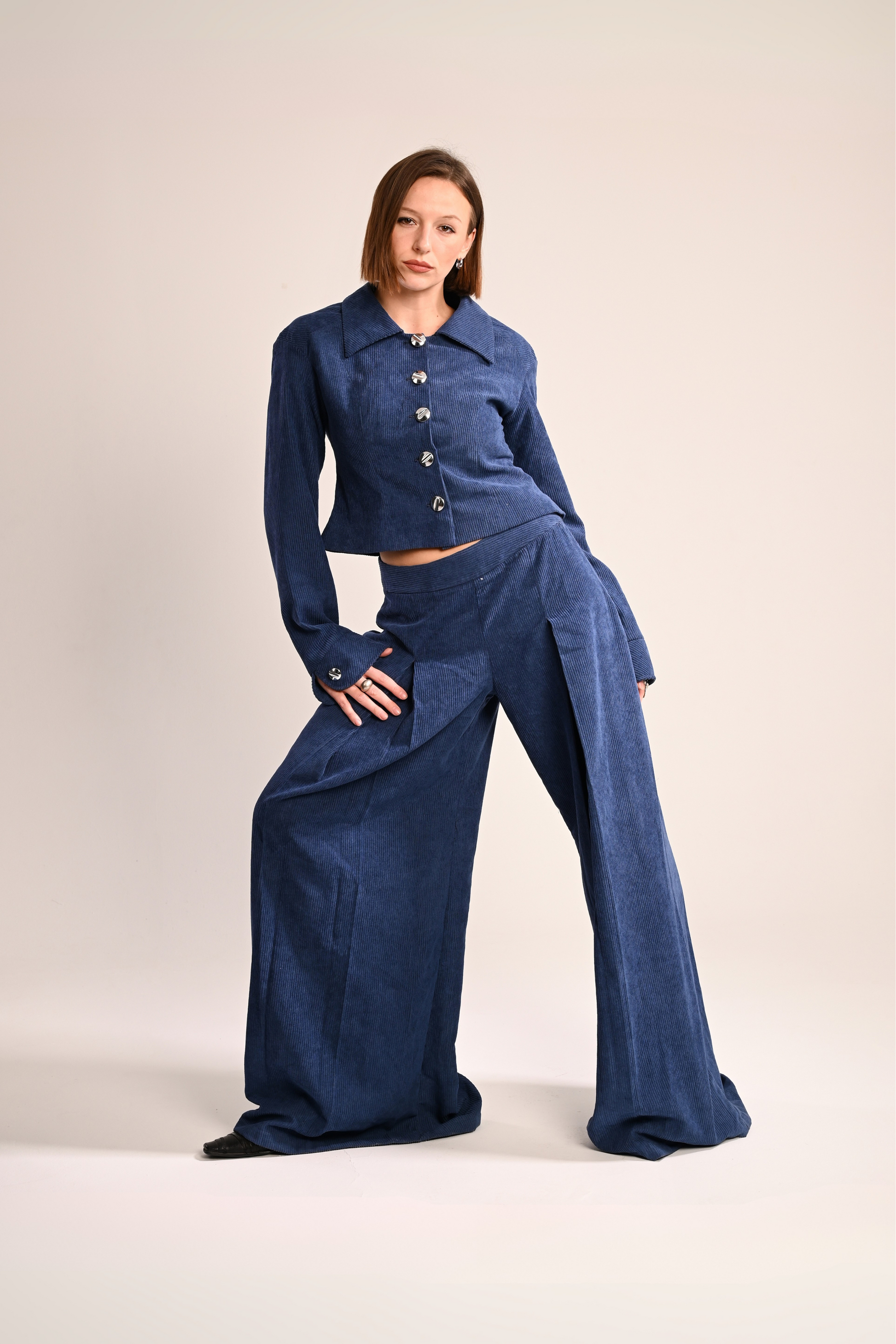 Navy corduroy set