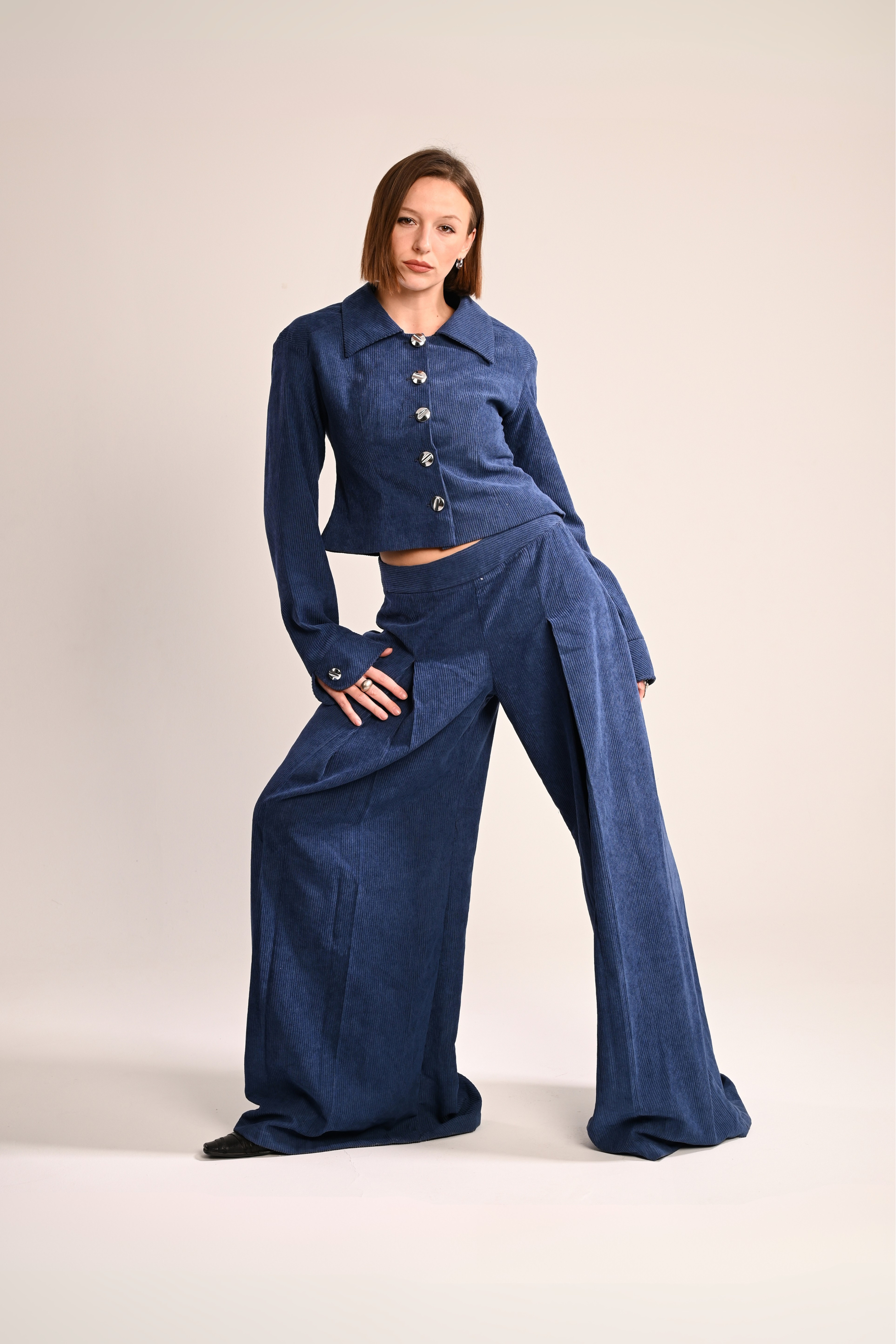 Navy corduroy set