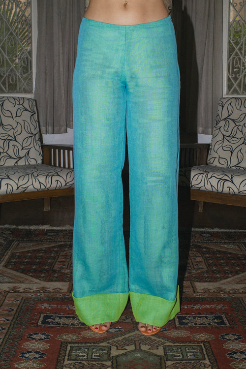Aqua marine pants