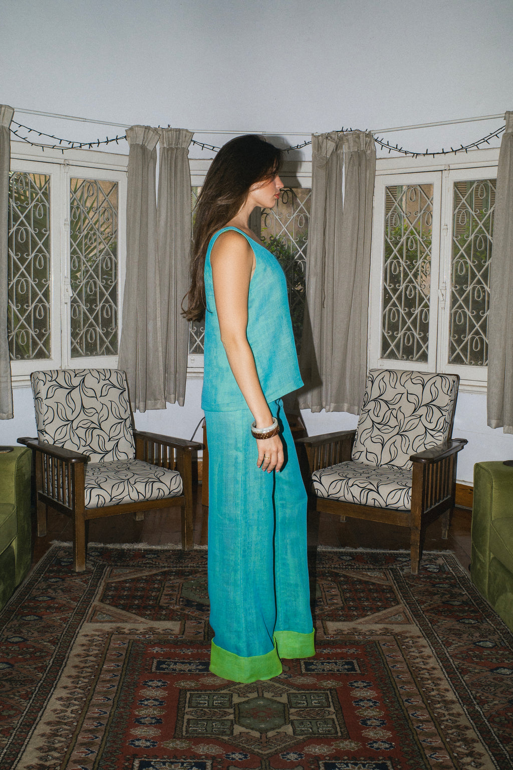 Aqua marine top